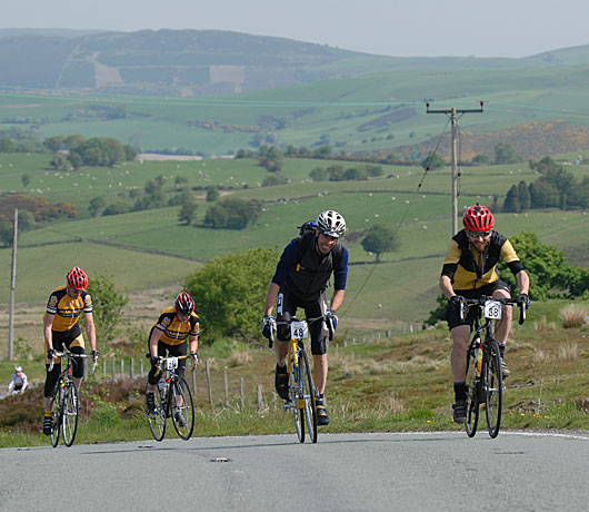 Gore Bikewear Road Sportive Series hill 4 riders