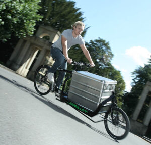 Bullitt Cargo Bike riding