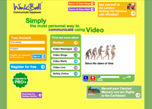 Winkball homepage