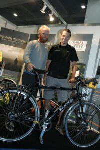 James Bowthorpe Santos bike - James with Santos MD