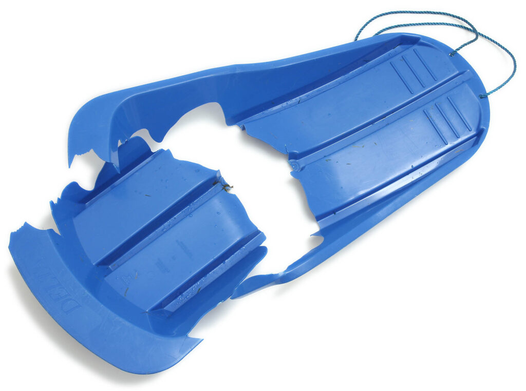 Broken sledge