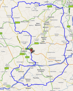 OS Mountain Mayhem Sportive - 50k route map