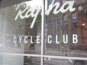 Rapha Cycling Club window