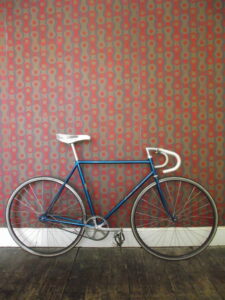 Matthew Meadows hand-printed wallpaper ‘Bicycle Chain’