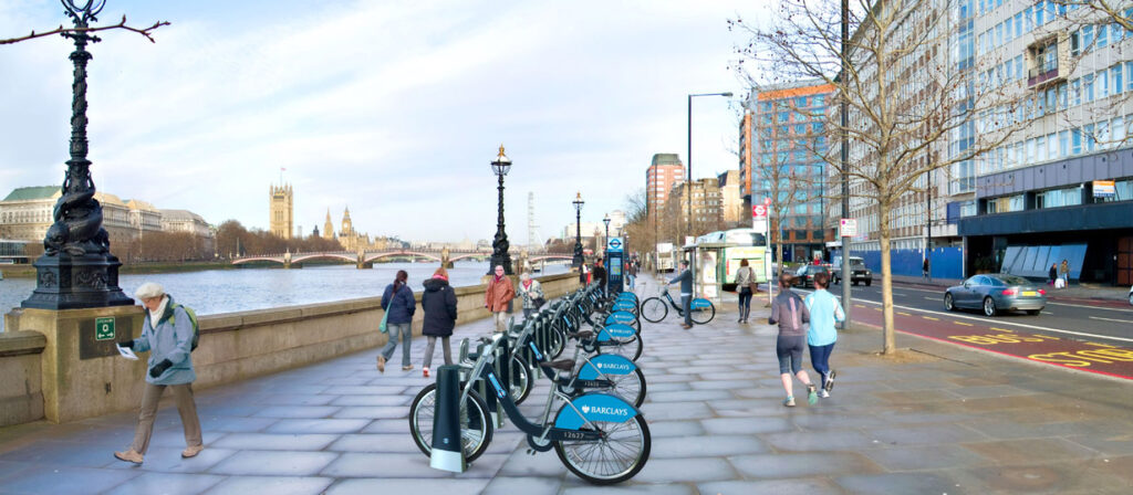 Barclays Cycle Hire Scheme Albert Embankment impression.jpg