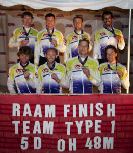 RAAM 2010 – Team Type 1 finish (pic: www.raceacrossamerica.org)