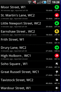 Cycle Hire Widget screenshot