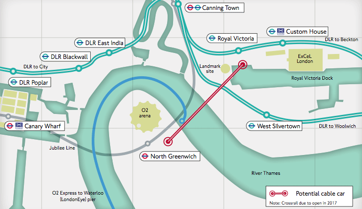 London cable car plan