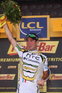 Mark Cavendish on Tour de France Podium 2010 &copy; PhotoSport International.jpg
