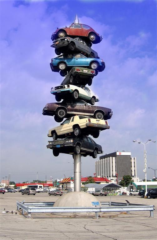 Free Parking sculpture (photo credit Jamie_Wikimedia Commons).