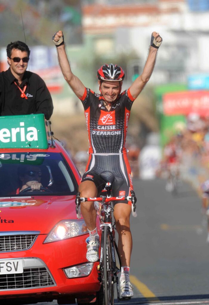 David Lopez wins Stage 9 of the 2010 Vuelta (copyright- Unipublic:Graham Watson)