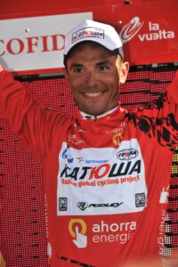 Joaquin Rodriguez takes red in the 2010 Vuelta (copyright- Unipublic:Graham Watson)