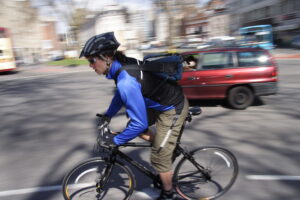 Bike and car