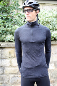 dhb Merino zip neck base layer-full