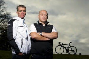 Dave Brailsford and Sean Yates (pic credit: Team Sky)