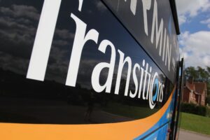Garmin team bus – the side