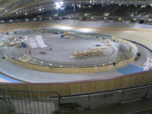 London 2012 Velodrome track.jpg
