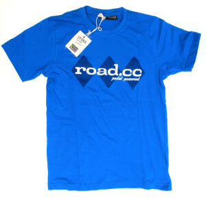 road.cc tee blue on white