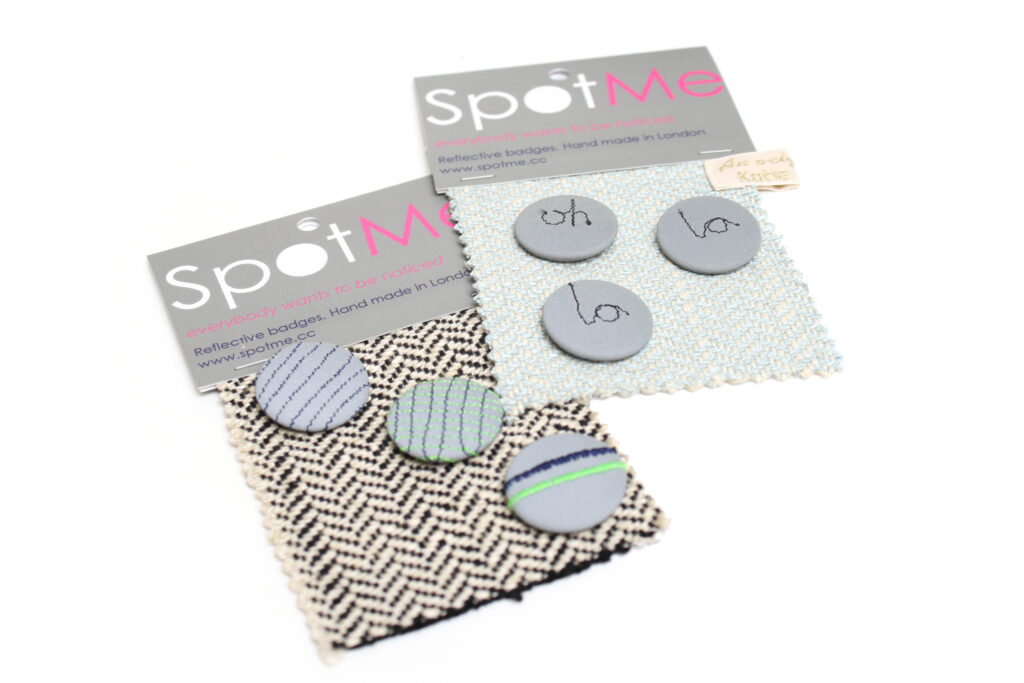Spot Me reflective badges