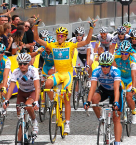 Alberto Contador, Tour de France 2010, Paris (Photosport Intl)