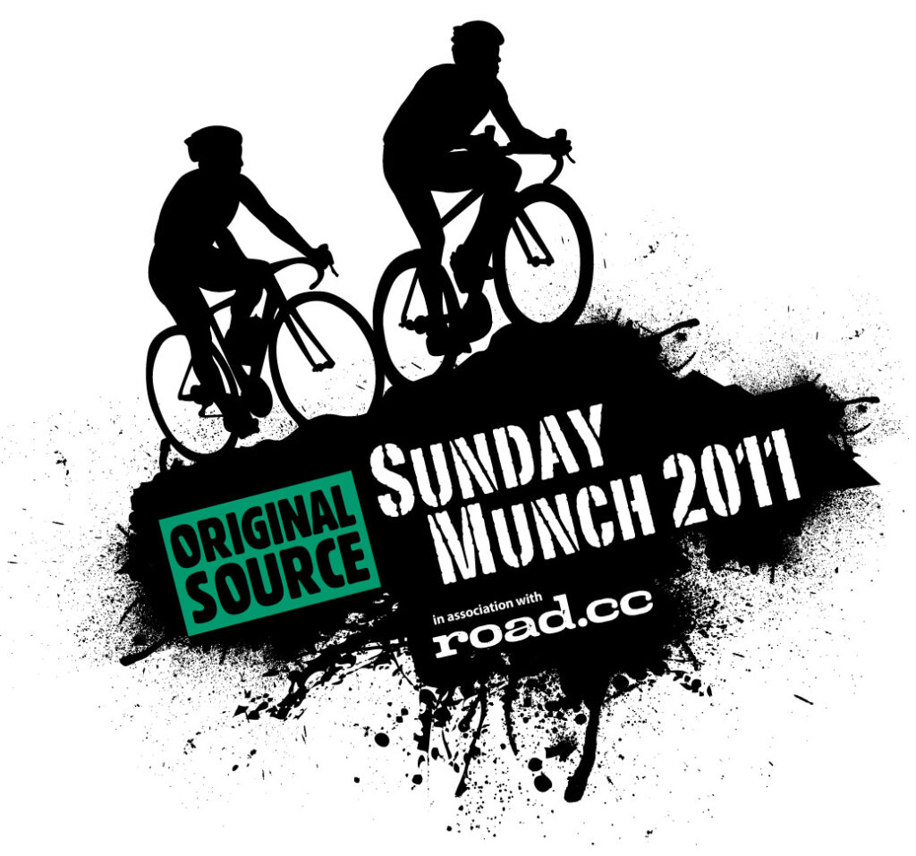 Mountain Mayhem Sunday Munch sportive with roadcc logo