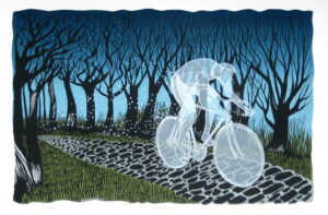 Ghost Rider of the Paris-Roubaix by Diana Sudyka at poster cabaret