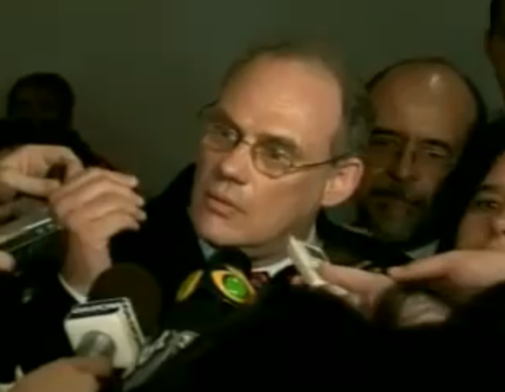 Ricardo Neis faces the press