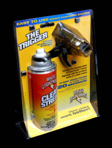 White Lightning Trigger chain cleaning system
