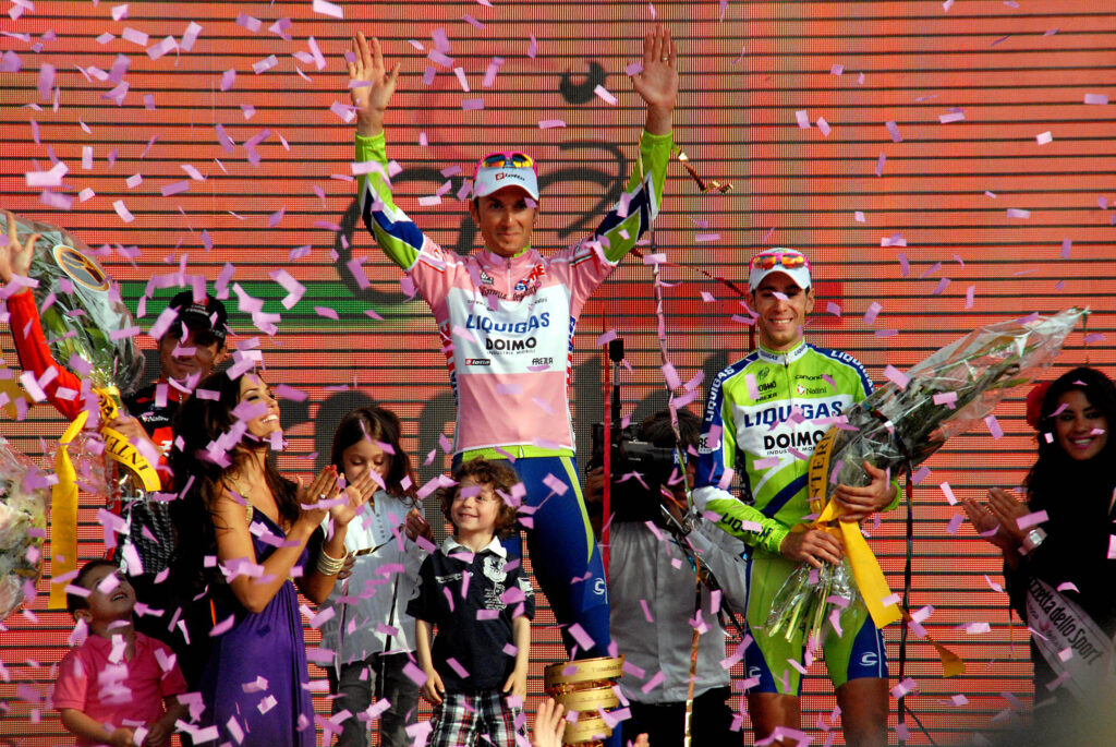 Giro d Italia 2010 podium (© Photosport International)