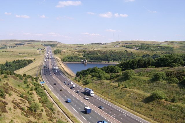 M62 motorway Calderdale by Mark Evison.jpg