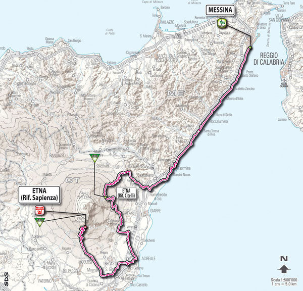 Giro d’Italia 2011 Stage 09 Map
