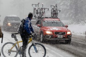 Snow at AToC stage 1 (&copy; Photosport International)