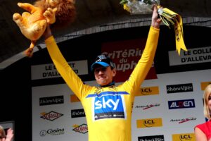 Bradley Wiggins on Dauphine Podium copyright Photosport International.jpg