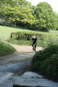 Mountain Mayhem recce 2011 approaching Clencher s Brook.jpg