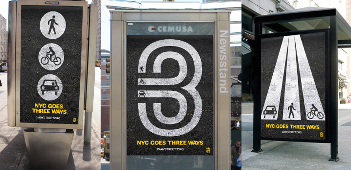 Three-way street posters