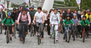 Team Green Britain Bike Week Launch 2011.jpg