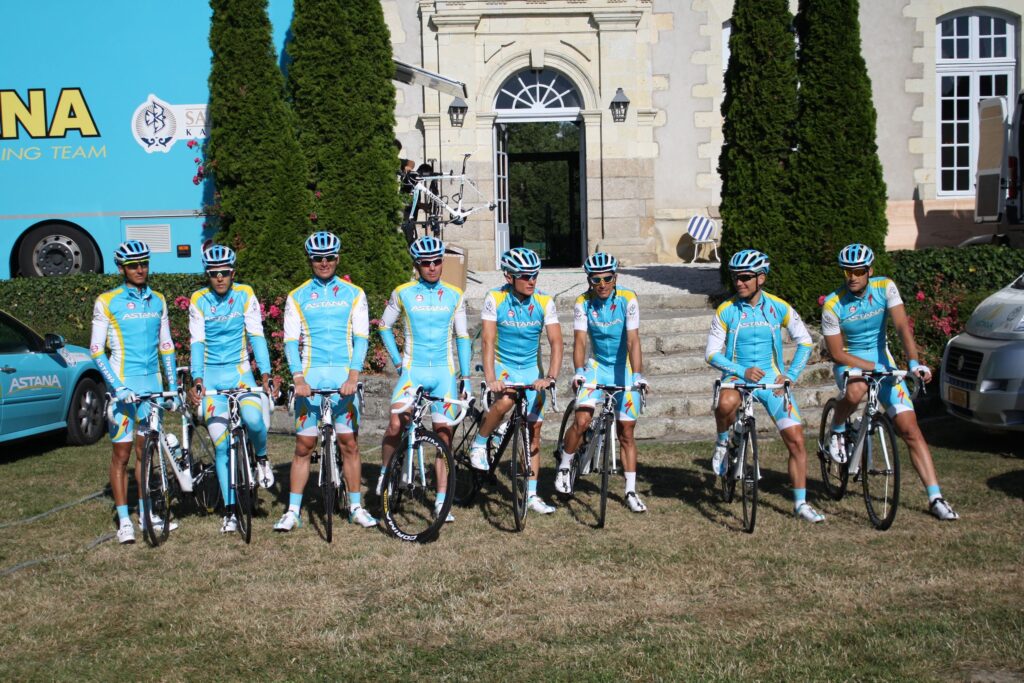 Tour Tech 2011 road trip – Astana team line up.jpg