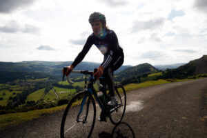 Geraint Thomas rides part of the Etape Cymru course.jpg