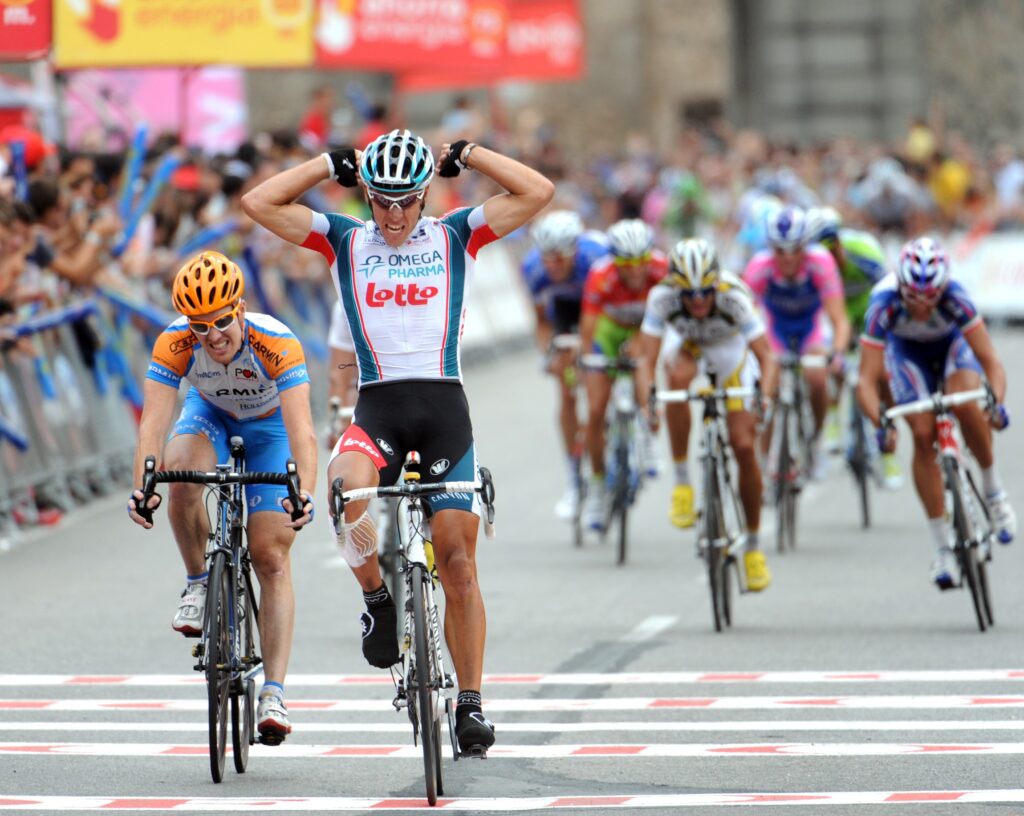 Philippe Gilbert wins in Toledo in the 2010 Vuelta (copyright Unipublic:Graham Watson)