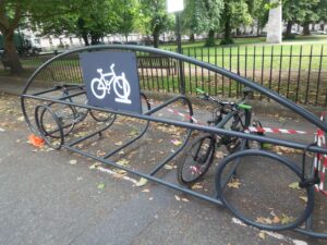Car shaped bike docking