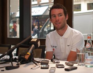 Mark Cavendish pre TDF press conference 2011.jpg