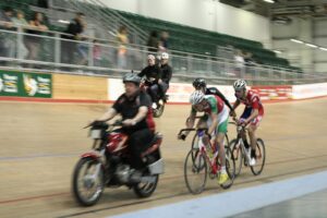 Geraint Thomas track day – Madison demonstration