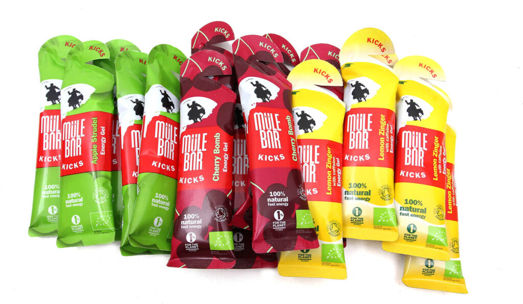 Mule Bar Kicks energy gel.