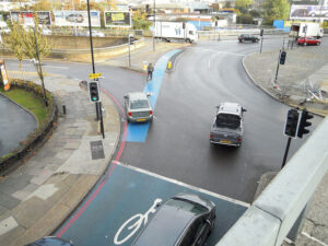 Bow roundabout – pic: London Cycling Campaign