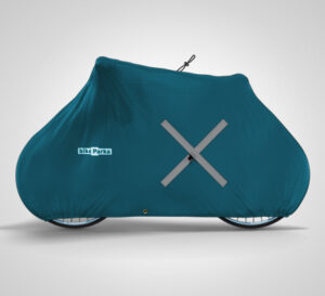 Bike Parka blue side