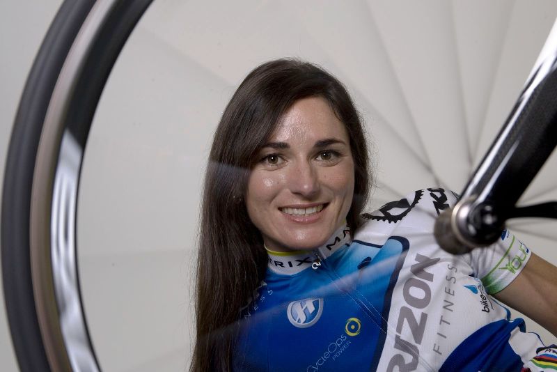 Sarah Storey (through wheel)
