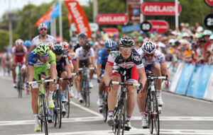 André Greipel wins Stage 1 of 2012 TDU (credit Santos Tour Down Under:Regallo)