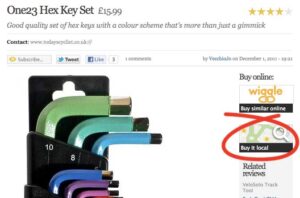 Buy it local on hex keys