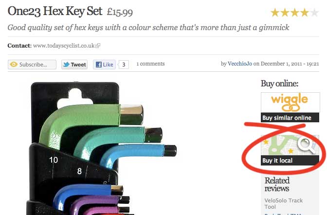 Buy it local on hex keys