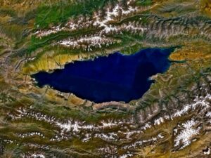 Lake Issyk Kul (picture source  &ndash; NASA)